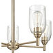 Arlett 5 Light 25 inch Modern Gold Chandelier Ceiling Light